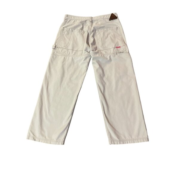 Vintage Levis Silvertab Pants Mens 36x32 Used Light Tan Baggy Carpenter - Picture 4 of 16